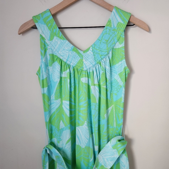 Lilly Pulitzer | Nadja Silk Blend Sleeveless Mini Dress in Limeade - Size XS - Picture 5 of 9